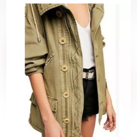 Free People Joshua Tree Oversized Durable Utility Jacket Granola Girl Fall XS - Picture 5 of 14